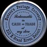 Timbre-monnaie Butzen's postage currency - 5 cents - avers