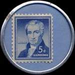 Timbre-monnaie Butzen's postage currency - 5 cents - revers