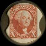 Timbre-monnaie Sol Kaplan - Ralph Hoffman - 10 cents - revers