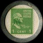 Timbre-monnaie R.H.Rosholm type 2 - 2 cents - revers