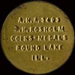 Timbre-monnaie R.H.Rosholm type 3 1958 - 1/2 cent - avers