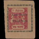 Cash coupon 1 anna 15941 Bundi State - face