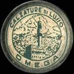 Timbre-monnaie Calzature di Lusso - Omega - 1 lira - texte en noir - Italie - avers