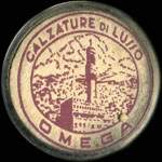 Timbre-monnaie Calzature di Lusso - Omega -  2 lire - texte en rose - Italie - avers
