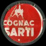Timbre-monnaie Cognac Sarti avec étoile - 2 lires brun - Italie - avers
