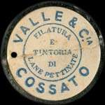Timbre-monnaie Cossato - Valle & Cia - 10 lires - Italie - avers