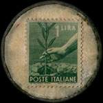 Timbre-monnaie Lapis Fila 1 lira - Italie - revers