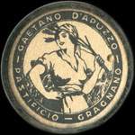 Timbre-monnaie Gaetano d Apuzzo - Pastificio - Gragnano type 1 - 1 lira - Italie - avers