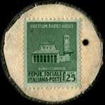 Timbre-monnaie Motori Lombardini 25 centesimi - Italie - revers