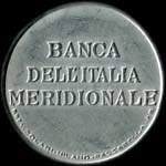 Timbre-monnaie de 50 centesimi brun sur fond jaune - Banca Dell'Italia Meridionale type 2 - Italie - avers