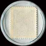 Timbre-monnaie de 25 lire sous capsule plastique transparent anonyme - Italie - dos