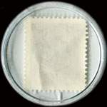 Timbre-monnaie de 50 lires sous capsule plastique transparent anonyme - Italie - dos