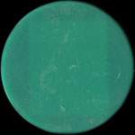 Timbre-monnaie de 50 lire sous capsule plastique vert anonyme - Italie - timbre