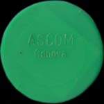 Timbre-monnaie de 100 lires dans capsule verte - Ascom - Genova - Italie - avers