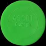 Timbre-monnaie de 100 lires dans capsule plastique vert-clair - Ascot - Camogli - Italie - avers