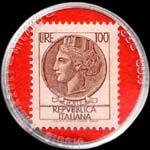 Timbre-monnaie la Cicogna - Italie - revers