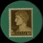 Timbre-monnaie de 10 centesimi sous capsule verte - Credito Varesino - Italie - revers