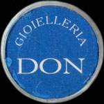 Timbre-monnaie de 50 lires sur fond blanc - Gioielleria DON - Italie - avers