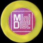 Timbre-monnaie Mini Disc - 200 lire dans capsule jaune - Italie - avers