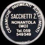 Timbre-monnaie Sacchetti type 1 - Italie - avers