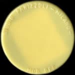 Timbre-monnaie de 200 lire dans capsule&nbsp;jaune - Studio Panizzoli - Milano - Italie - avers