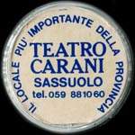 Timbre-monnaie de 150 lires sur fond noir - Teatro Carani - Sassuolo - Italie - avers