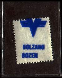 Timbre-monnaie Bolzano Bolzen - 50 lire sous pochette transparente - Italie - dos