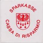 Timbre-monnaie 50 lires sous pochette blanche - Sparkasse - Cassa di Risparmio - Italie - avers
