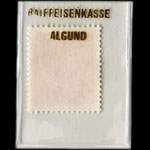 Timbre-monnaie 10 lires sous pochette blanche - Raiffeisenkasse Algund - Italie - avers