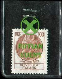 Timbre-monnaie Riffian Kuens 100 lire - Italie - face