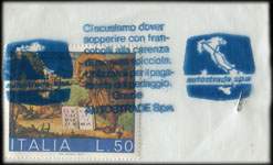 Timbre-monnaie Autostrade 50 lires type 6 - Italie - face