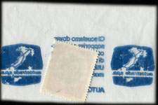 Timbre-monnaie 50 lire sous aachet plastique imprimé - Autostrade - Type 4 - Italie - dos