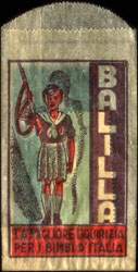 Timbre-monnaie Balilla - Italie - dos