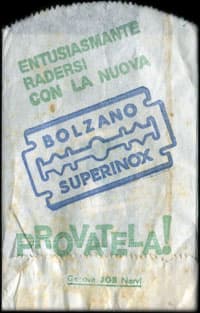 Timbre-monnaie 300 lire sous sachet papier imprim� - Entusiasmante radersi con la nuova Bolzano Superinox provatelar&nbsp;! - Italie - face