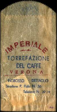 Timbre-monnaie Imperiale - Torrefazione del caffé - 100 lire dans sachet papier - Italie - face
