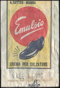 Timbre-monnaie crema calzature  Marga (type 1) - 100 lires - Italie - dos