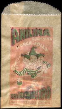 Timbre-monnaie Marrone / Anilina purissima Marca Jolly per inchiostro - 50 lire dans sachet papier - Italie - dos