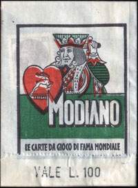 Timbre-monnaie Modiano - 100 lires type 1 - Italie - face