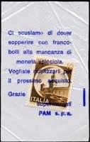 Timbre-monnaie 10 lires sous aachet plastique imprimé - Supermercati PAM - Italie - face