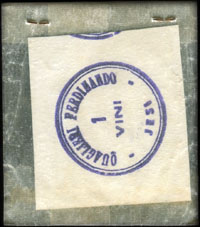 Timbre-monnaie Quaglieri Ferdinando - 50 lire sur carton dans sachet papier - Italie - face