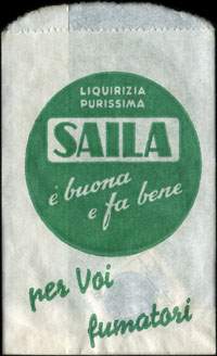 Timbre-monnaie Liquirizia Purissima Saila type 1 - 200 lire - Italie - face