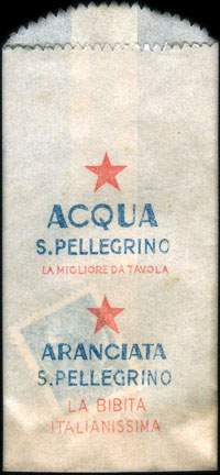 Timbre-monnaie San Pellegrino - 5 lire dans sachet papier - Italie - face