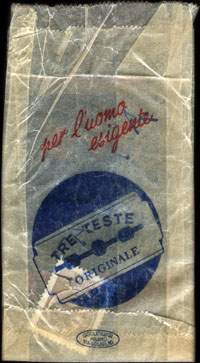 Timbre-monnaie Treteste - 20 lire dans sachet papier - Italie - dos