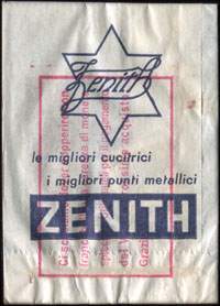 Timbre-monnaie Zenith - 100 lires dans sachet papier - Italie - dos