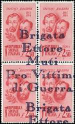 Timbre-monnaie Brigata Ettore Muti 2,50 lires - Italie - face