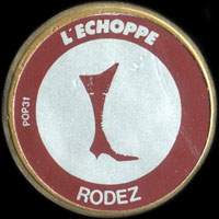 Monnaie publicitaire L�Echoppe - Rodez - sur 10 francs Mathieu