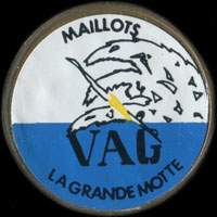 Monnaie publicitaire Maillots VAG - La Grande Motte  - sur 10 francs Mathieu