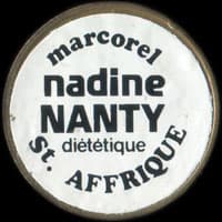 Monnaie publicitaire Marcorel Nadine Nanty di�t�tique - Saint-Affrique (imitation de Pile ou Pub) - sur 10 francs Mathieu