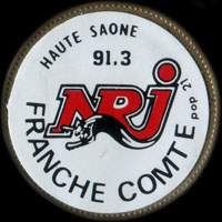 Monnaie publicitaire NRJ Franche-Comté - Haute-Saône 91.3 - sur 10 francs Mathieu