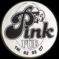 Monnaie publicitaire Pink Pub - Tl. 62 93 07 - sur 10 francs Gnie (imitation de Pile ou Pub)